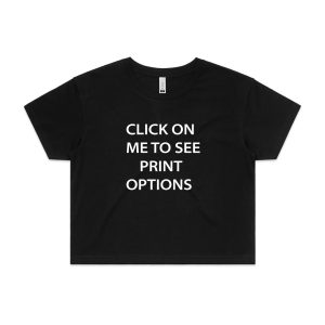 Crop Tee Black - Nutrition Co Australia