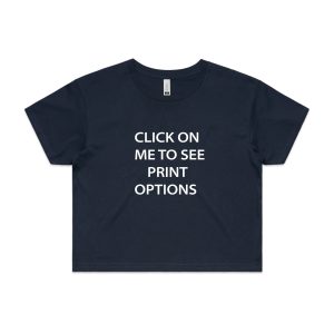 Crop Tee Navy - Nutrition Co Australia