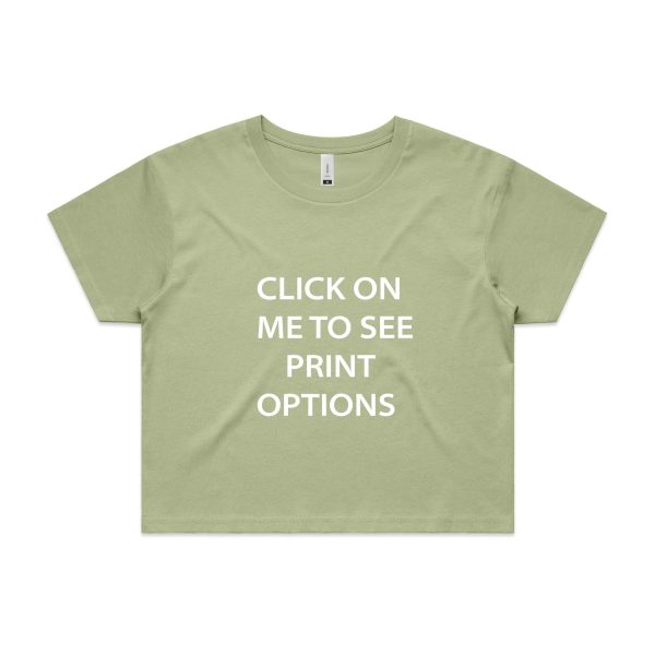 Crop Tee Pistachio - Nutrition Co Australia
