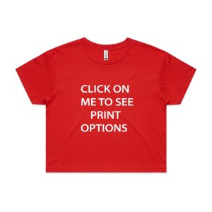 Crop Tee Red - Nutrition Co Australia