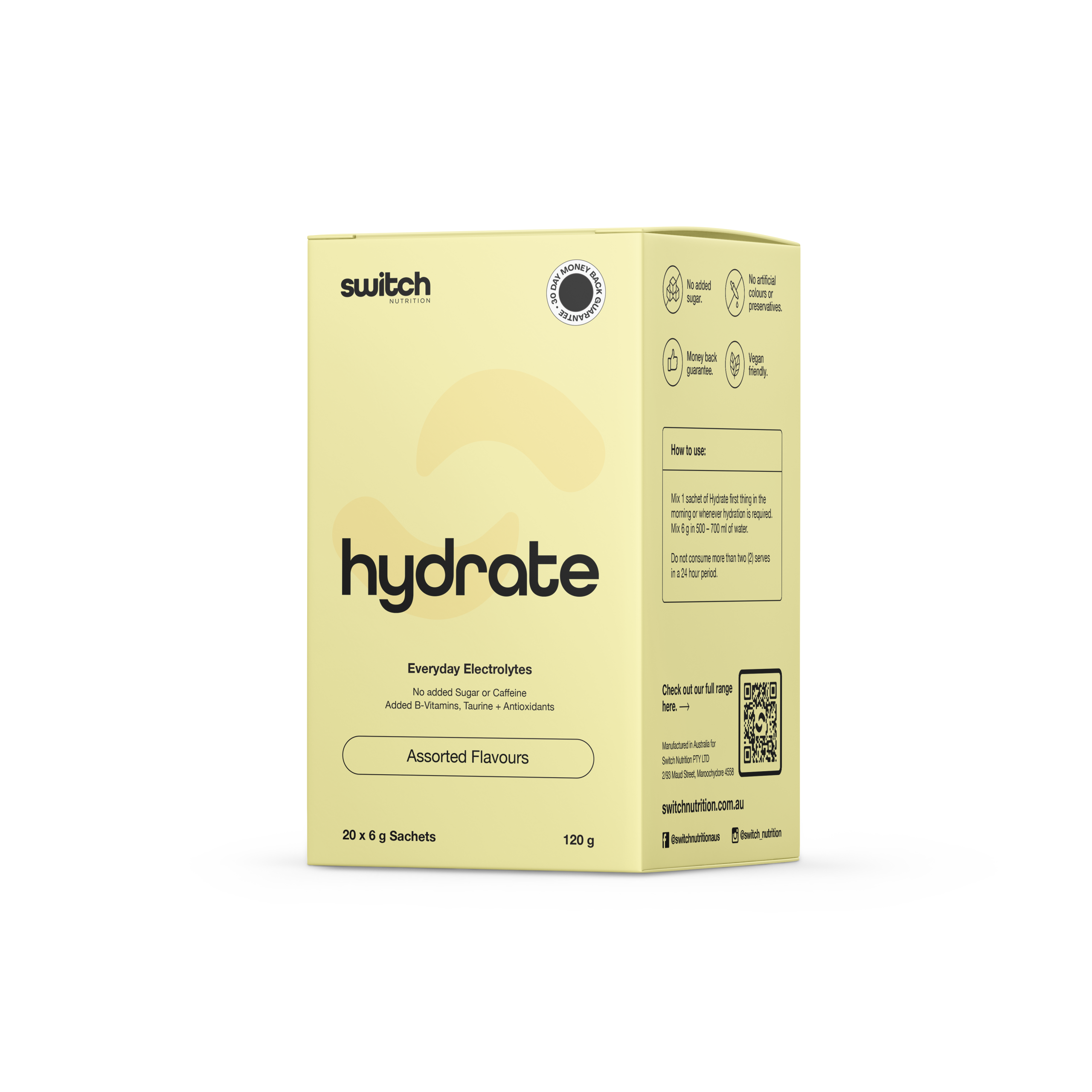 Switch Hydrate Sachets (Sugar Free)