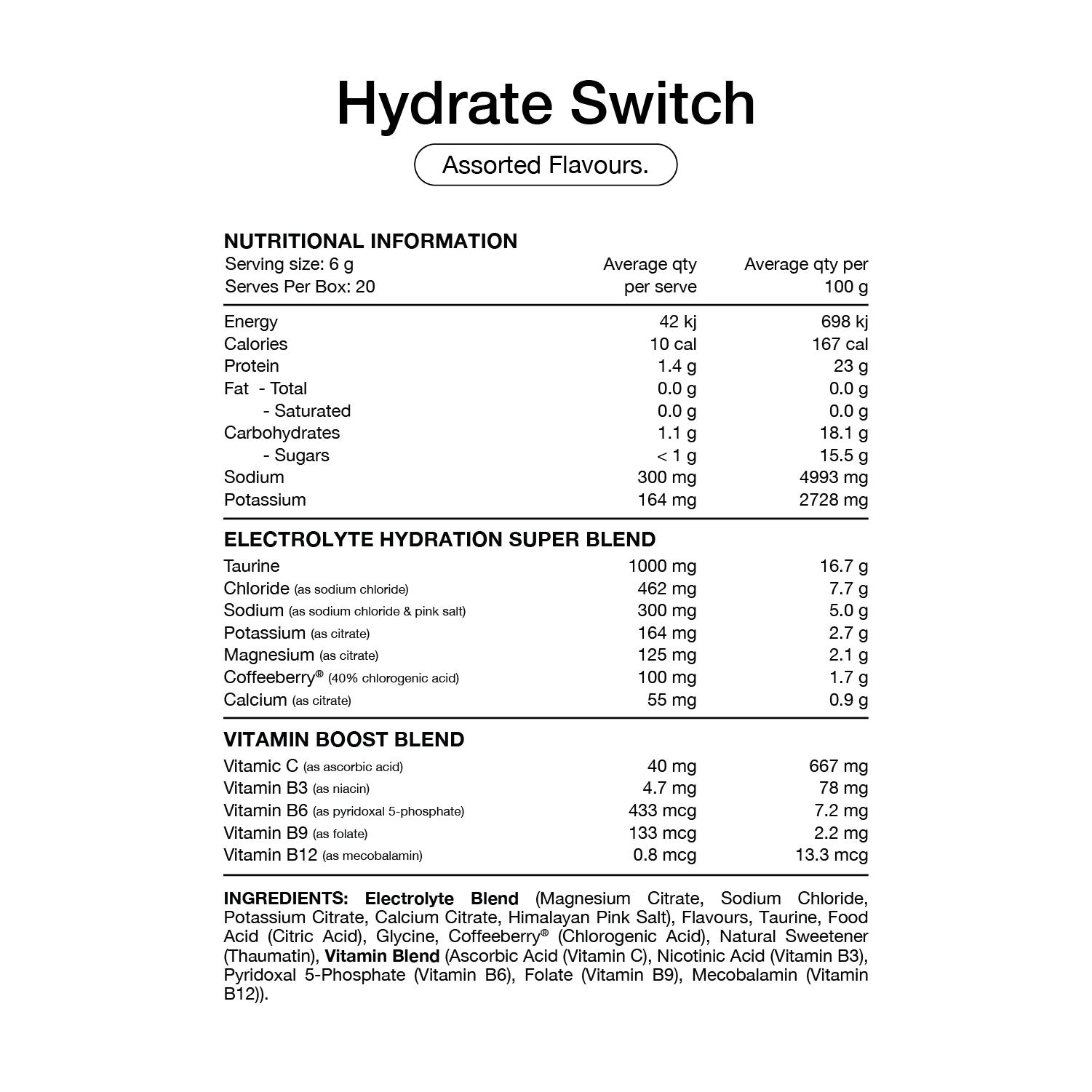 Switch Hydrate Sachets (Sugar Free) - Image 4